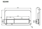 9226 61 00 Инсталляция для унитаза ViConnect + клаваша смыва 9224 90 69 хром мат Villeroy  Boch