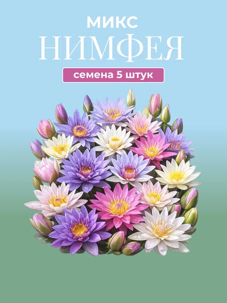 Нимфея МИКС семена 5 штук