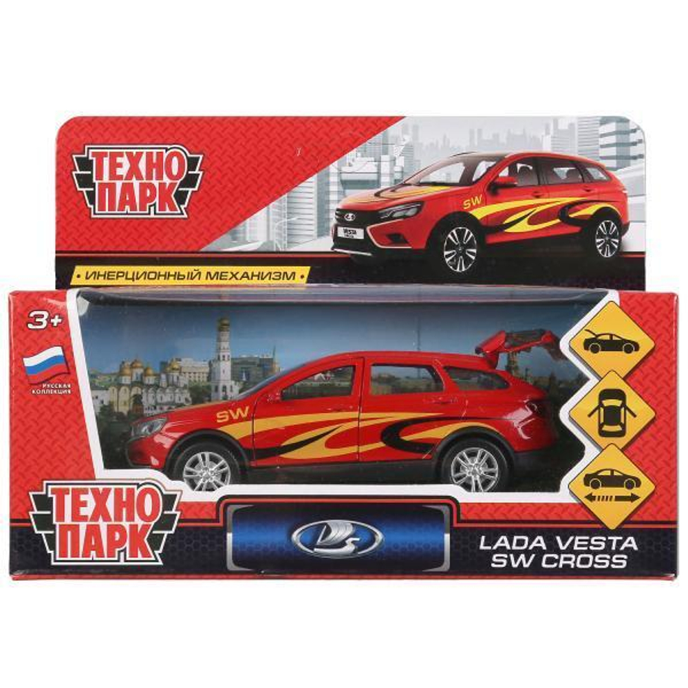 Модель ин. мет. "LADA Vesta Cross Спорт" 12см. VESTA-CROSS-S (Технопарк)