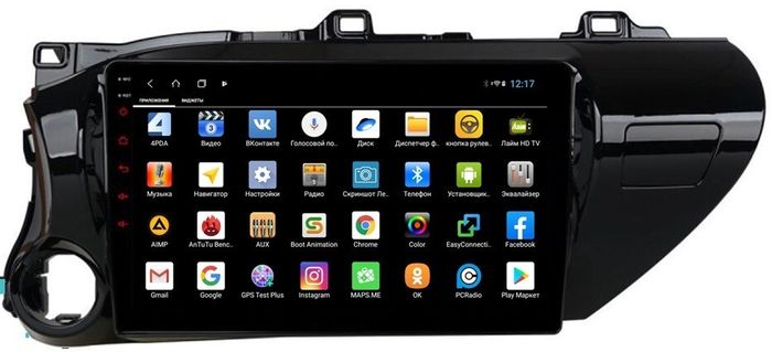 Магнитола для Toyota Hilux 8 2015-2023+ - Parafar PF063LUX2XHD на Android 13, CarPlay, 4G SIM-слот