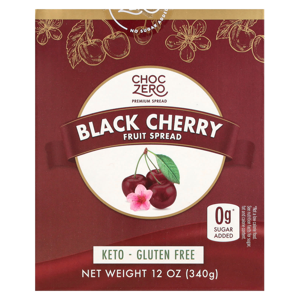 ChocZero, Fruit Spread, черная вишня, 340 г (12 унций)