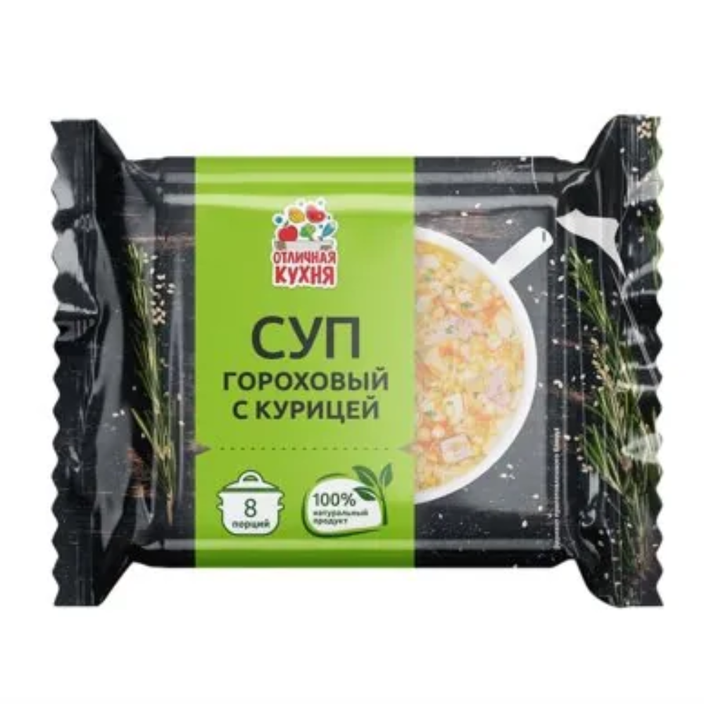 Суп гороховый с курицей Отличная кухня 180 гр