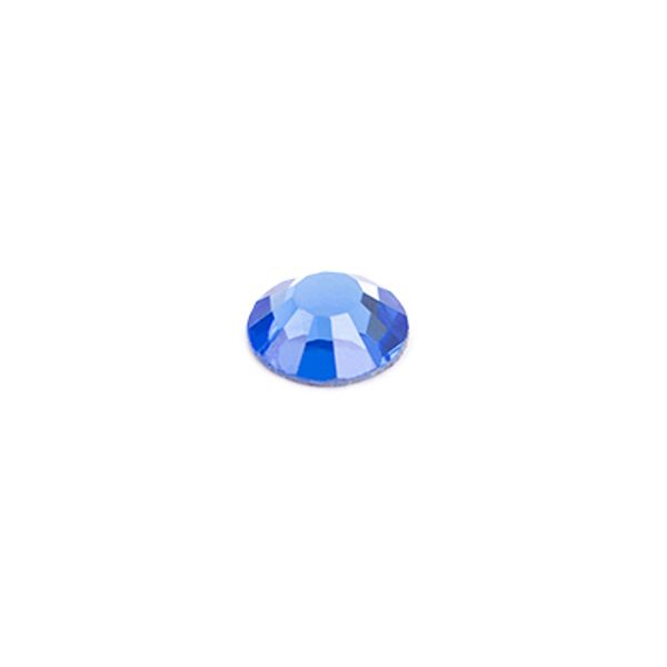 Стразы клеевые стекло 3.2 мм, 360 шт, SS12 №05 синий (Sapphire), Zlatka ZRTG-1272