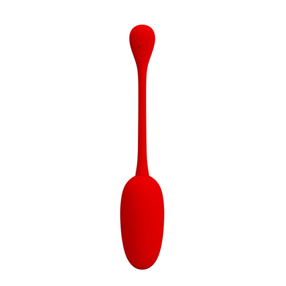 Красное перезаряжаемое виброяйцо 18,6см Baile Pretty Love Knucker BI-014786-2