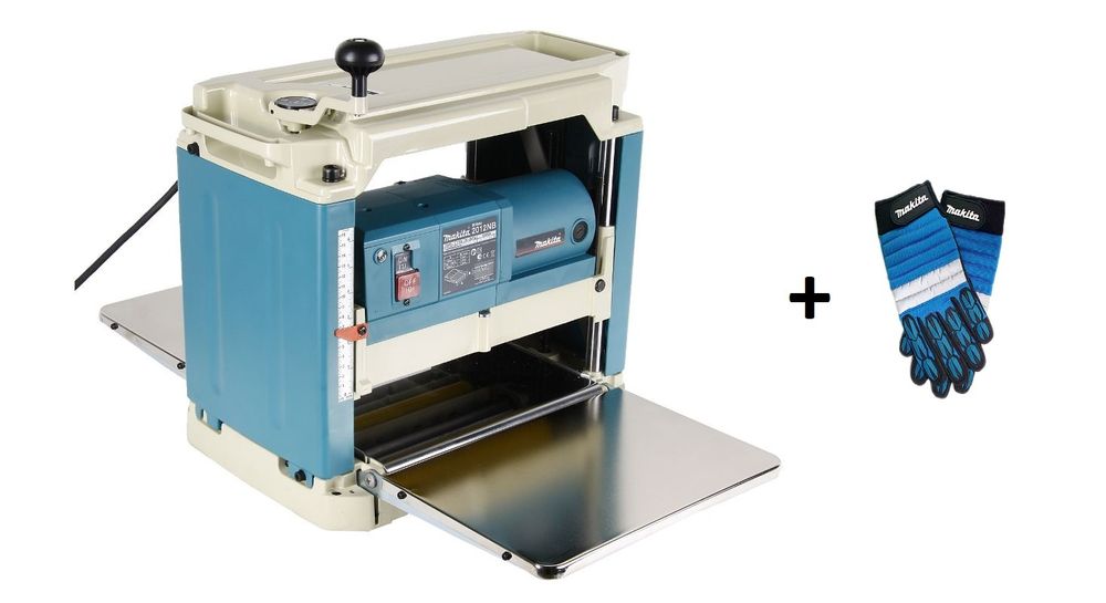 Рейсмусный станок Makita 2012NB + перчатки Рейсмусный станок Makita 2012NB + перчатки