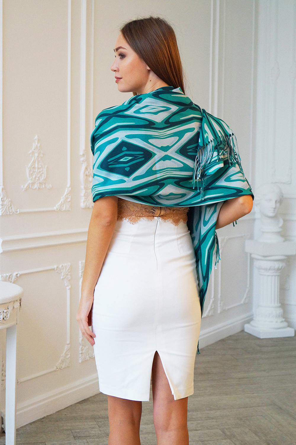 LIGVIANNI Палантин Kerchief Emerald