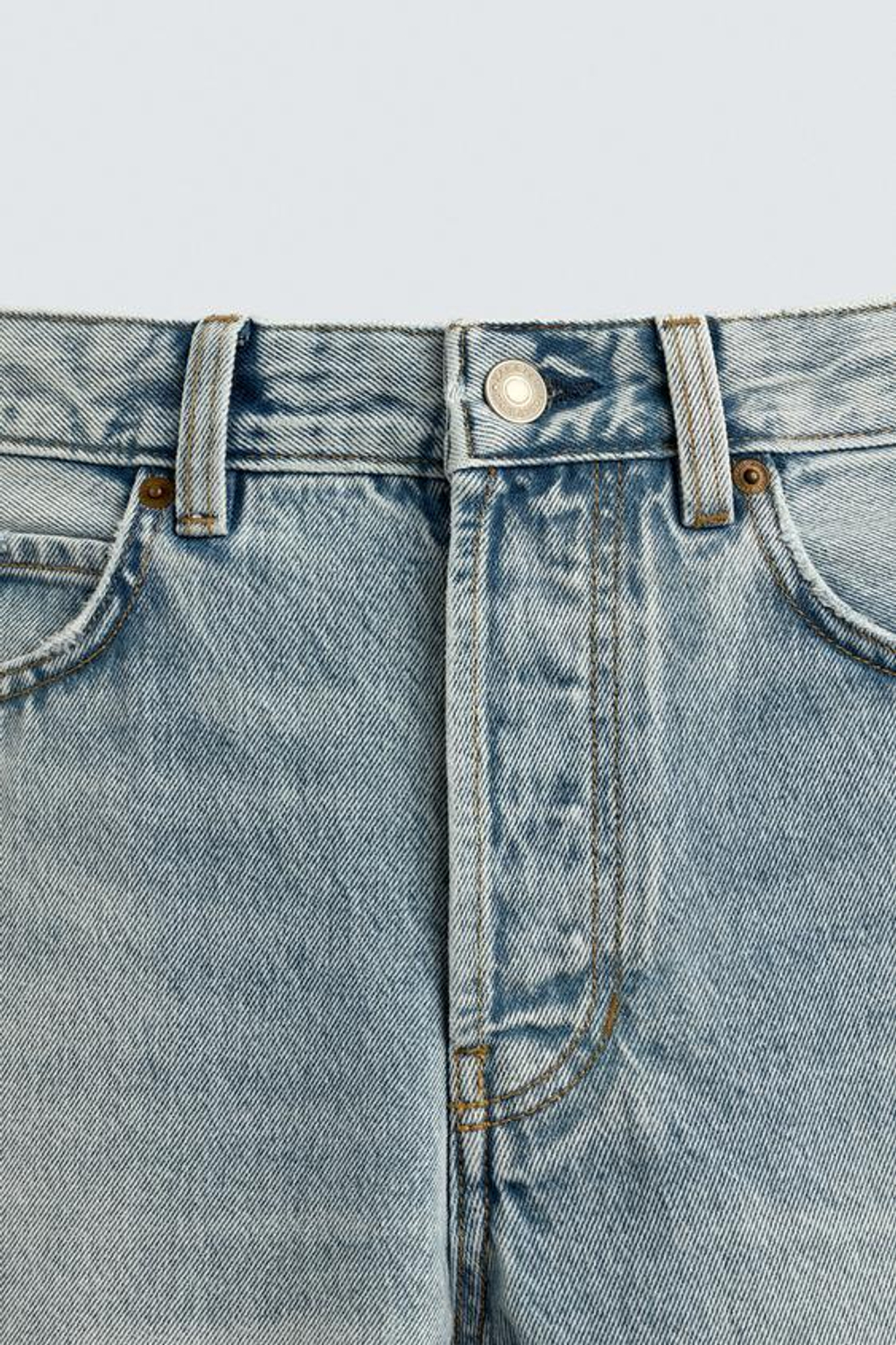 ZARA ДЖИНСЫ STRAIGHT FIT REGULAR, ГОЛУБОЙ