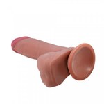 Реалистичный фаллоимитатор Sliding Skin (20,5×4,4 см)