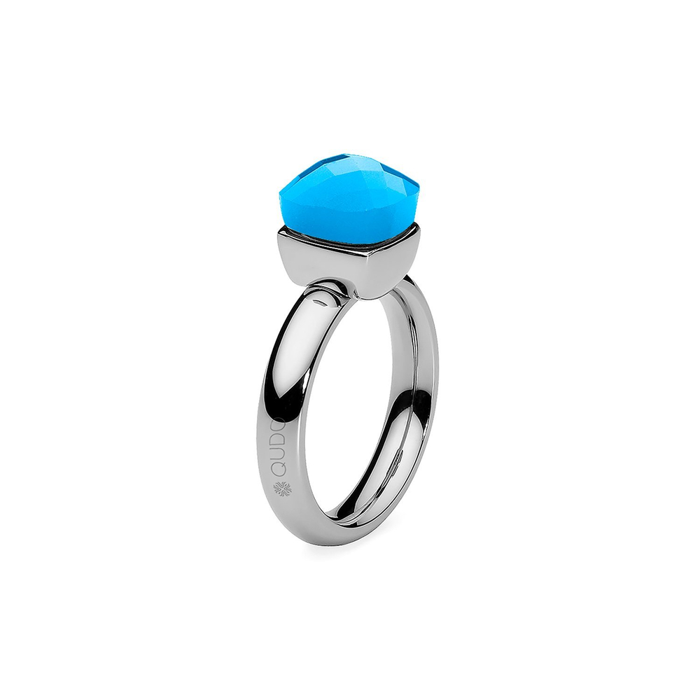 Кольцо Qudo Firenze blue opal 17.2 мм 610537/17.2 BL/S размер 17,2