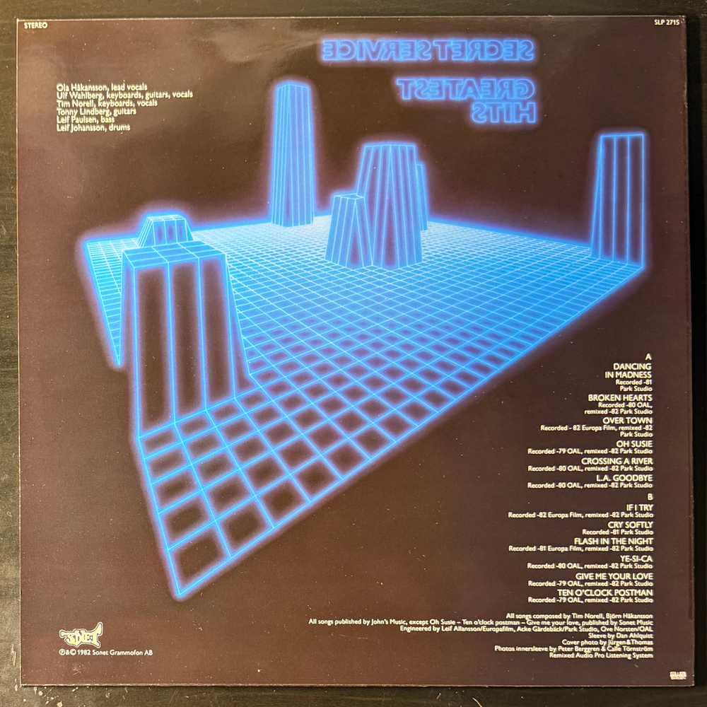Secret Service - Greatest Hits (Скандинавия 1982г.)