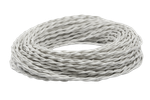 Ретро провод витой Белый Шелк Interior Wire Магус ТМ ПВР2075-К002 / 2х0,75