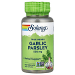 Solaray, True Herbs, чеснок и петрушка, 100 растительных капсул