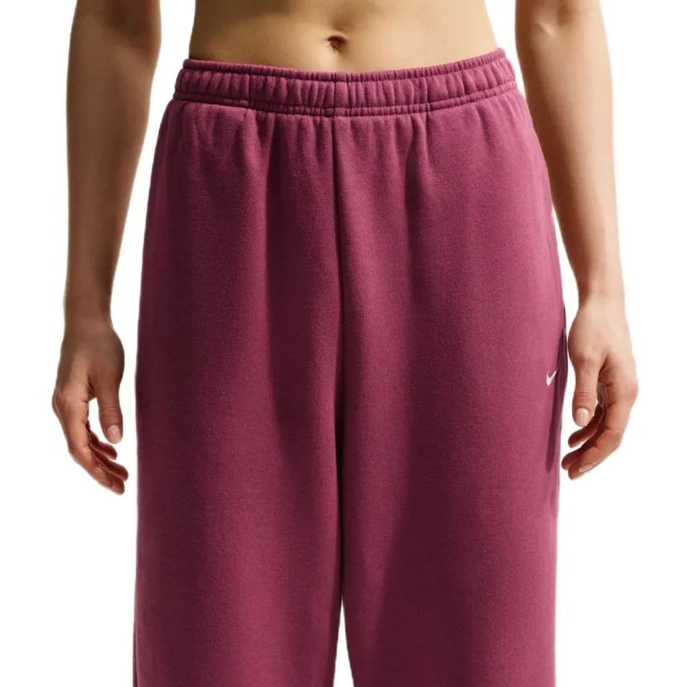 Женские теннисные брюки Nike Studio Fleece Medium Weight - pink smoke/sail