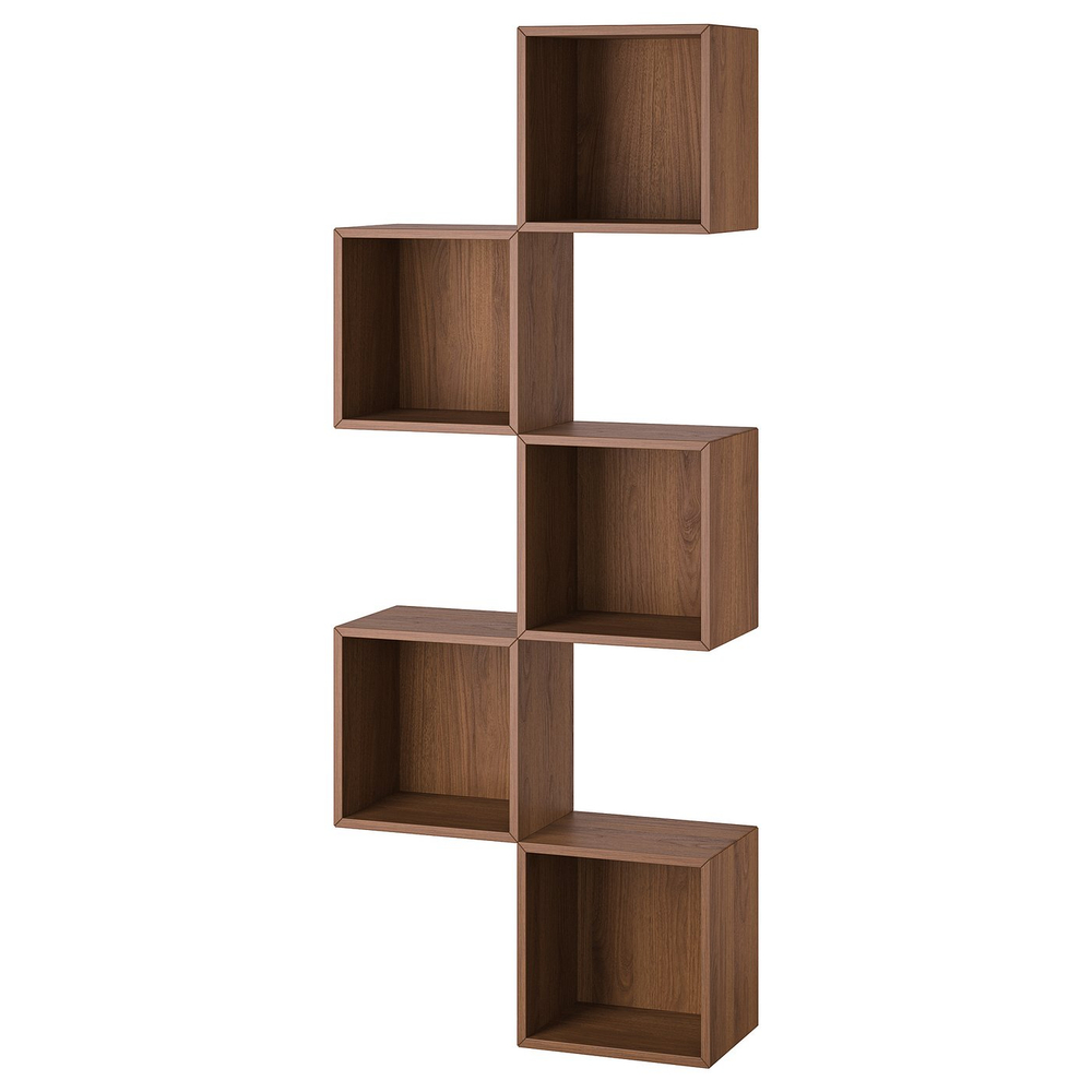 IKEA EKET  (ИКЕА ЕКЕТ)  -  Комбинация навесных шкафов - орех 70x25x175 см