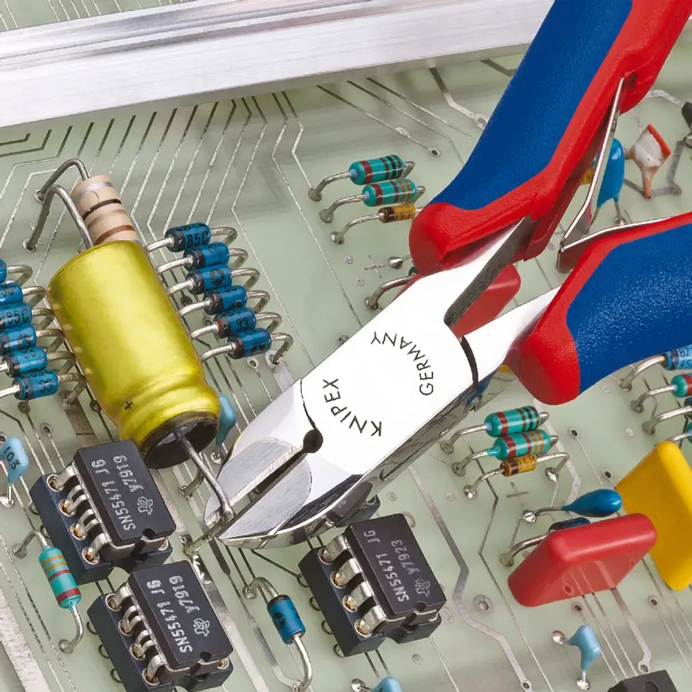 Кусачки боковые для электроники 120 мм Knipex 77 02 120 H