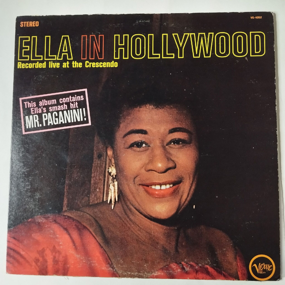 Винтажная виниловая пластинка LP Ella Fitzgerald Ella In Hollywood (USA 1961)