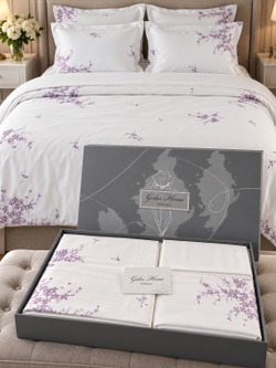 Gelin Home КПБ 6 пр. DENIZ сиреневый цвет пододеяльник 200*220, простынь 240*260, наволочки 50*70 2шт, декоративные наволочки 50*70 2шт GLNN6599 — фото 7