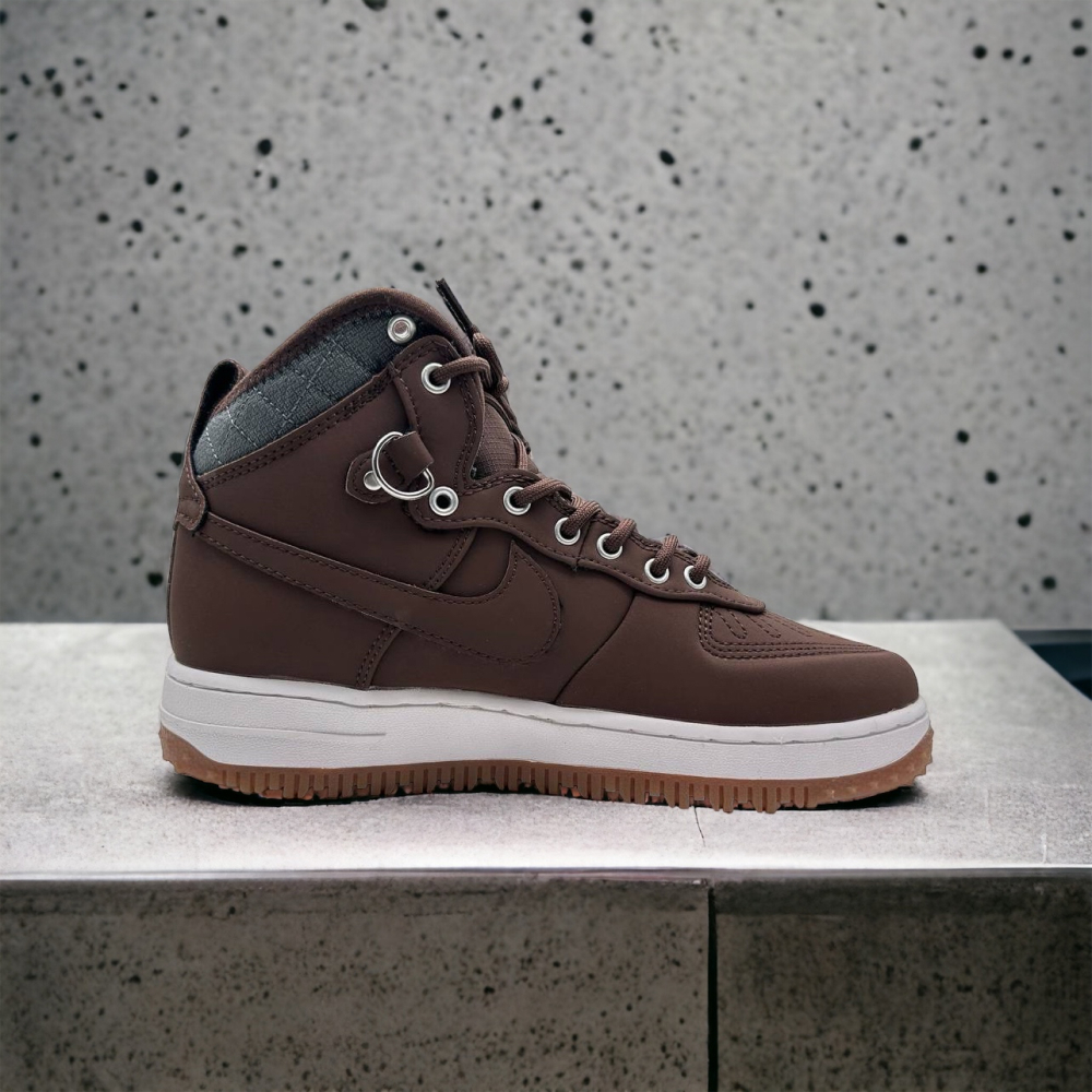 Nike Air Force 1 Anthracite • Duckboot Brown