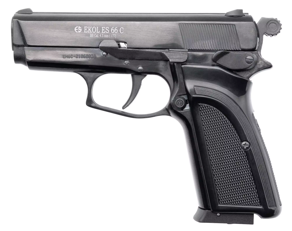Пистолет пневматический EKOL ES P66 C Black металл кал. 4,5 мм