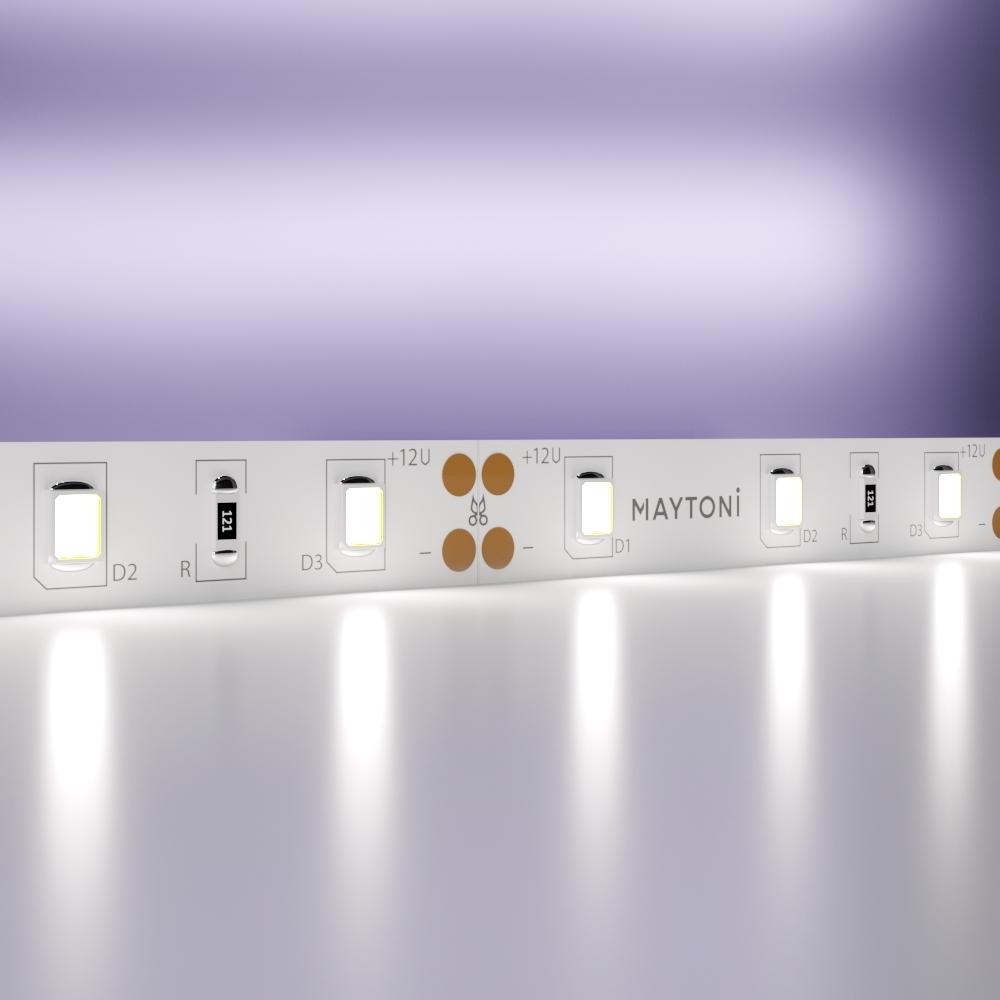 Светодиодная лента Maytoni 12В 2835 7,2Вт/м 6000K 5м IP20