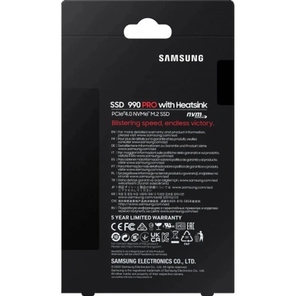 Накопитель SSD Samsung M.2 990 PRO 2TB (MZ-V9P2T0CW)