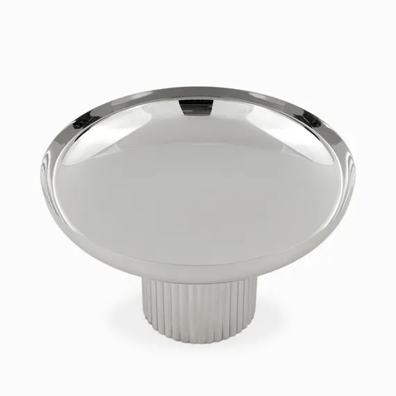 Миска Stem L, Ø39х39 см, серебристая
