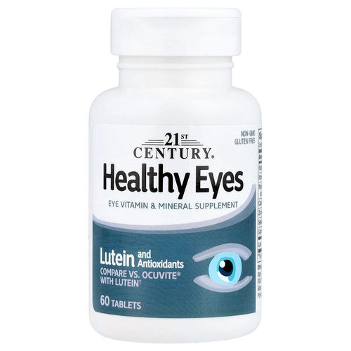 21st Century, Healthy Eyes, комплекс для здоровья глаз с лютеином и антиоксидантами, 60 таблеток
