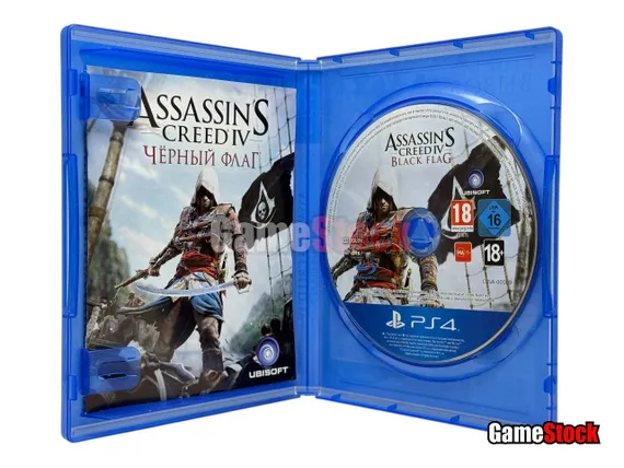 PS4 Assassin's Creed IV: Black Flag / Черный флаг CUSA-00009 Б/У (Полностью на русском языке)
