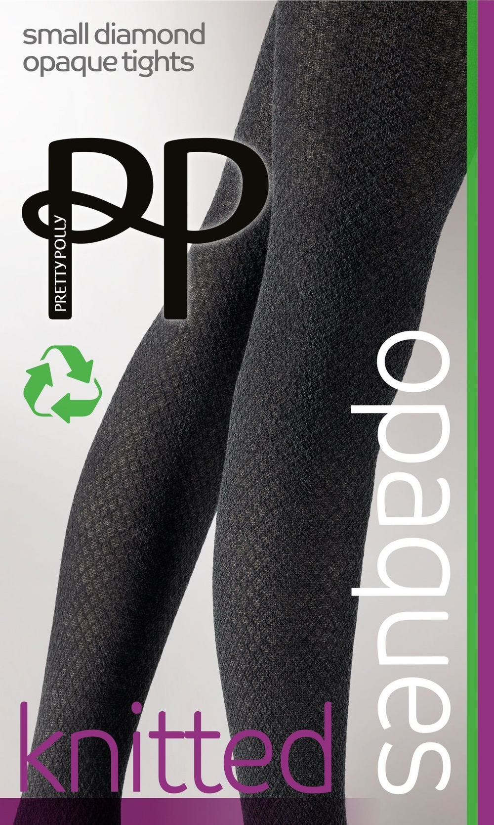 Теплые колготки Small Diamond Opaque Tights (Размер: M-L) (Цвет: темно-серый)