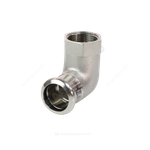 Угольник сталь нерж AISI 316L 90гр Дн 22х3/4" Ру16 пресс/ВР Inoxpres RM 198304022
