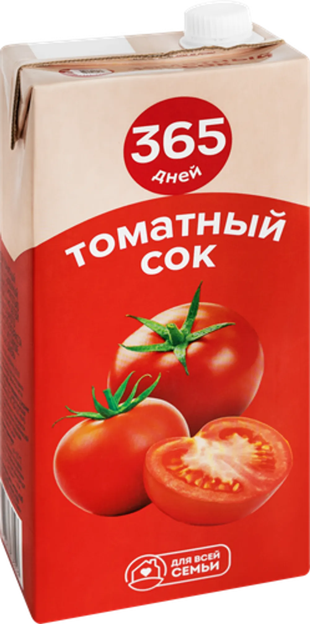 Сок 365 ДНЕЙ Томатный с солью т/пак. (Россия) 1.95L