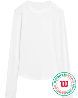Женская футболка с длинным рукавом Wilson All Day Long Sleeve - bright white