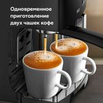Кофеварка рожковая BQ (БИ-КЬЮ) CM9002, 1450 Вт, объем 1,4 л, 19 бар, автоматический капучинатор, черная, 86200350