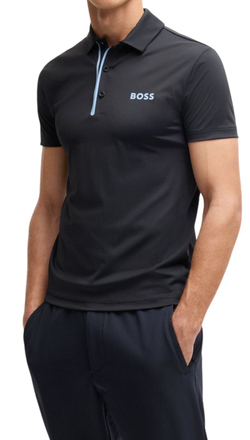 Мужское теннисное поло BOSS Paddy Shirt In Quick-Dry Ribbed Fabric