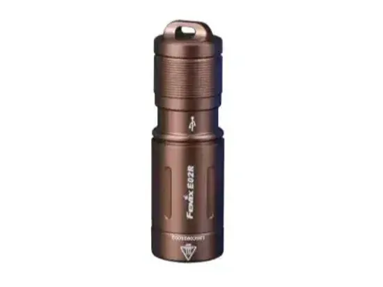 Фонарь FENIX Мод. E02R коричневый (200лм-49м)(светодиод: Cree XP-G2 S3 белый)(15г)(встроенный аккум.120mAh)