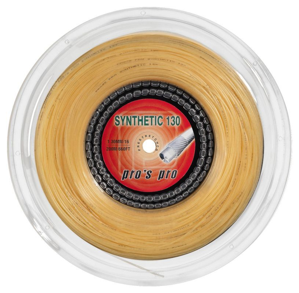 Теннисные струны Pro's Pro Synthetic 130 (200 m) - натуральные