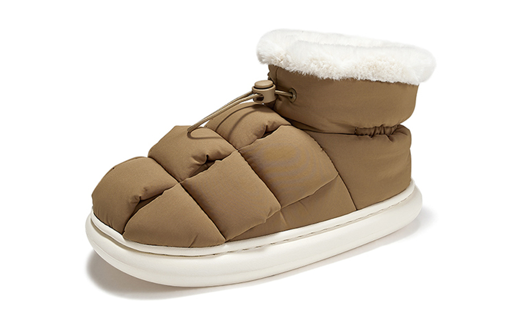 Feiyue Tofu Insulated Shoes Abrasion Resistant Low top Casual Shoes Women"s Brown