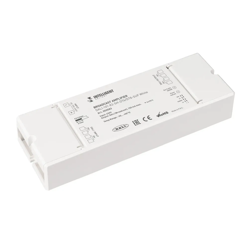 INTELLIGENT ARLIGHT Усилитель DALI-101-82-SH-DT6/DT8-SUF White (230V) (IARL, -) INTELLIGENT ARLIGHT Усилитель DALI-101-82-SH-DT6/DT8-SUF White (230V) (IARL, -)
