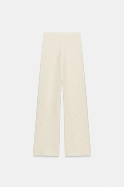 ZARA БРЮКИ В РУСТИКАЛЬНОМ СТИЛЕ, ЭКРЮ