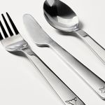 Набор столовых приборов IKEA FABLER (ФАБЛЕР), Детский, Нержавеющая сталь