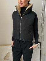 Утепленный жилет Bershka двухсторонний, XS