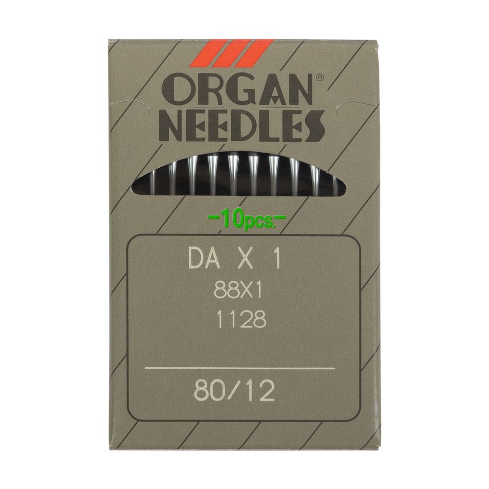 Иглы для промышленных швейных машин Organ DA*1, 10 шт, 080 Иглы для промышленных швейных машин Organ DA*1, 10 шт, 080