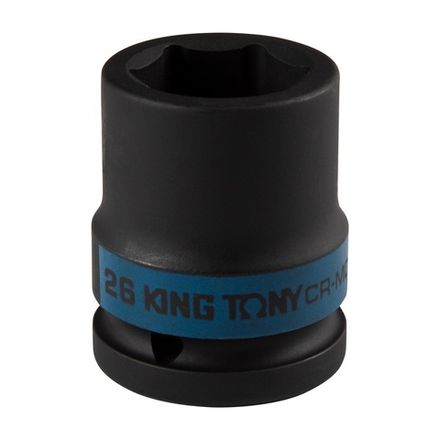 Цена на KING TONY (653526M) Головка торцевая ударная шестигранная 3/4", 26 мм