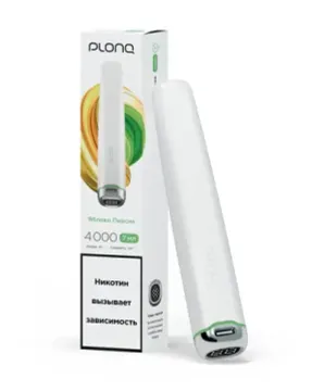 Купить Одноразовый Pod Plonq Plus Pro - Яблоко-Персик (4000 затяжек)