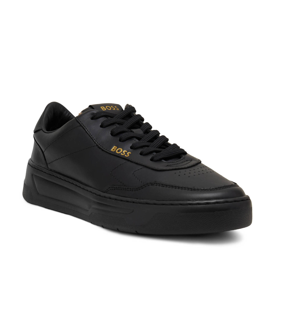 Кожаные кроссовки baltimore_tenn_ltl BOSS BLACK - черный(50502893)
