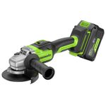 Угловая шлифовальная машина акк. Greenworks GD24AG, 24V, б/щет, 125 мм, 10500 об/мин,1x8Ач,быстрое ЗУ,кор (3200207CUH)
