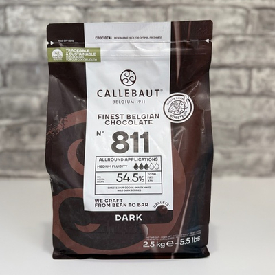 Шоколад темный 54.5% CALLEBAUT 2.5 кг