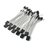 Переходник 8pin -- 6+2pin + 6+2pin (22см) (Серебристый) 6 шт.