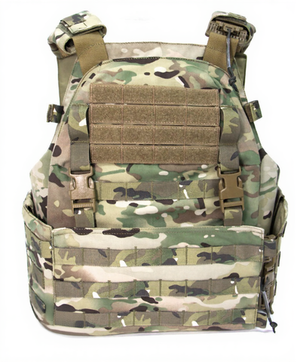 Чехол для бронежилета плитника КРЕПОСТЬ быстросброс слева, MIMICRYA, Cordura 1000D, MULTICAM, L-XL
