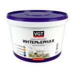 Краска интерьерная для стен и потолков VGT ВД-АК-2180, акриловая, белоснежная, 15 кг, 15328---